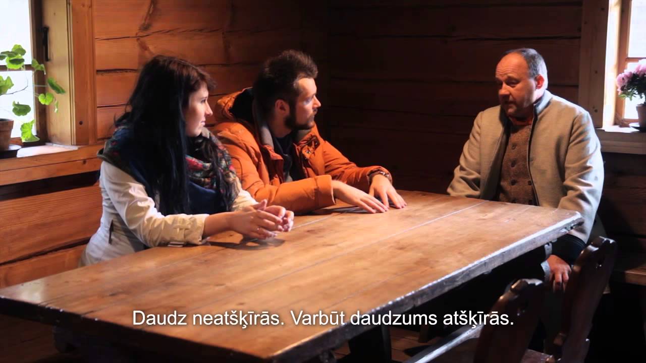 Sanda and Kaspars at the Ethnographic Open Air Museum